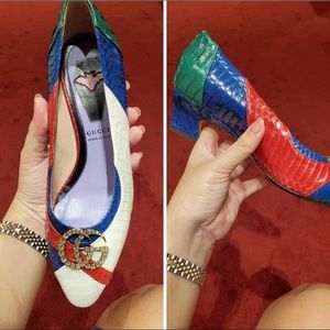 Authentic Gucci Snakeskin GG Pump